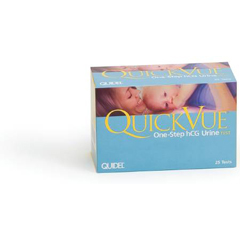 MON450296KT - Quidel - Rapid Diagnostic Test Kit QuickVue® One Step hCG Urine hCG Test Urine Sample CLIA Waived 25 Tests