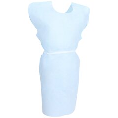 McKesson Patient Exam Gowns, One Size Fits Most, Blue, Disposable, 50/CS