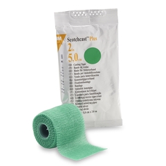 3M Cast Tape 3M™ Scotchcast™ Plus 2 Inch X 12 Foot Fiberglass / Resin Green, 1/EA