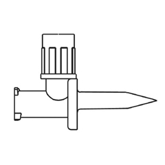 MON142032CS - B. Braun - IV Additive Dispensing Pin Mini-Spike  Needle-free, Luer Lock, 50 EA/CS