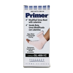 Derma Sciences Unna Boot Bandage Primer&reg; Flex 4 x 10 Yard Gauze Calamine / Zinc Oxide, 12 EA/CS