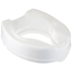 MON1112019PK - Patterson Medical - Raised Toilet Seat Savanah™ 4 Inch Height White 420 lbs. Weight Capacity, 2/PK