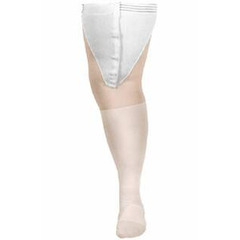 Carolon Company Anti-embolism Stockings CAP Thigh-high Large, Regular White Inspection Toe, 10PR/CT