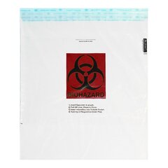 Minigrip Specimen Transport Bag with Document Pouch Speci-Gard&reg; 15 X 17 Inch Adhesive Closure Biohazard Symbol / Storage Instructions / Instructions for Use NonSterile