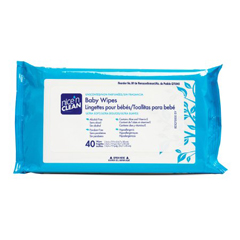 MON386905BX - PDI - Baby Wipe Nice N Clean® 8 X 8 3/4 X 9 3/4 Unscented Soft Pack, 40EA/PK