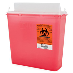 MON881399EA - McKesson - Sharps Container Prevent® 5 Quart Horizontal Entry Lid