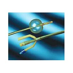 CR BARD UROLOGIC Foley Catheter Lubricath&reg; 3-Way Round Tip 30 cc Balloon 24 Fr. Hydrophilic Polymer Coated Latex