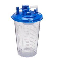Cardinal Health Suction Canister Medi-Vac&reg; 1200 mL Locking Lid, 40EA/CS