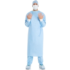 Halyard Fabric-Reinforced Surgical Gown with Towel ULTRA X-Large Blue Sterile ASTM D4966 Disposable, 1/EA