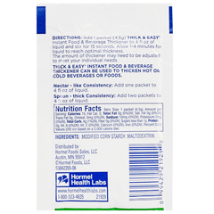 MON781468EA - Hormel Health Labs - Thick & Easy® Instant Food Thickener - Nectar Consistency, 1/EA