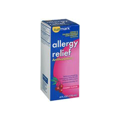 MON549050EA - McKesson - Allergy Relief sunmark 12.5 mg / 5 mL Strength Liquid 4 oz.