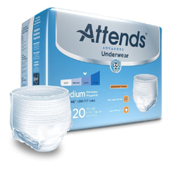 MON848957CS - Attends - Advanced® Heavy Absorbency Protective Underwear, Medium, 80/CS
