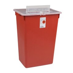 Cardinal Health Sharps-A-Gator™ Sharps Container, Slide Lid, Red, 10 Gallon