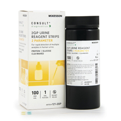 MON804316VL - McKesson - Urine Reagent Strip Protein and Glucose 100 Strips, 100/VL