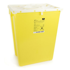 MON869602CS - McKesson - Sharps Container Prevent® 20.8H X 17.3W X 13L Inch 12 Gallon Yellow - Chemo