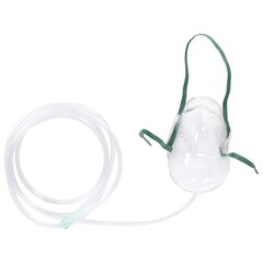 Airlife Oxygen Mask AirLife&reg; Elongated Style Adult One Size Fits Most Adjustable Head Strap