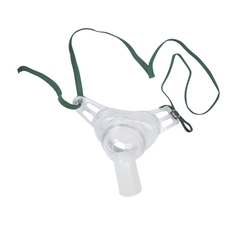Vyaire Medical Oxygen Mask AirLife Tracheostomy One Size Fits Most Adjustable Neck Strap, 50 EA/CS