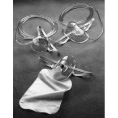 Airlife 3-in-1 Mask AirLife Elongated Style Adult One Size Fits Most Adjustable Head Strap