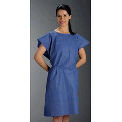 GF Health Patient Exam Gown One Size Fits Most Mauve Disposable, 50/CS
