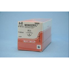 Monocryl Absorbable Suture with Needle 4-0 18 inch - Betty Mills