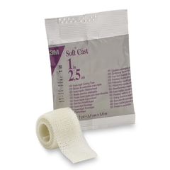 3M Cast Tape 3M™ Scotchcast™ Soft Cast 1 Inch X 6 Foot Fiberglass White, 10/CS