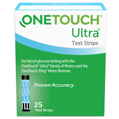 MON526621BX - Life Scan - Blood Glucose Test Strips OneTouch® Ultra® 2 25 Test Strips per Box