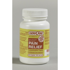MON633775BT - McKesson - Pain Relief 500 mg Strength Caplet 100 per Bottle
