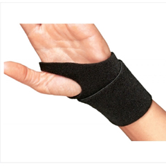 MON267626EA - DJO - Wrist Support Cinch-Lock® Foam / Aluminum Black One Size Fits Most