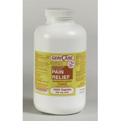 MON633776BT - McKesson - Apap Caplets 500Mg (Compare To Tylenol), 1000 per Bottle