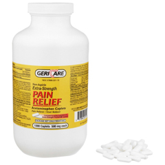 MON633776CS - McKesson - Pain Relief 500 mg Strength Caplet 1000 per Bottle