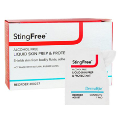 MON711920BX - Dermarite - Skin Prep Wipe Sting Free® Packet Disposable, 50EA/BX
