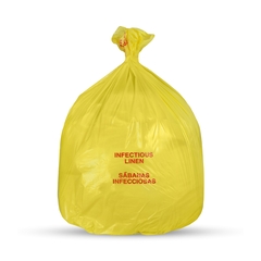 Medegen Medical Products Biohazard Laundry Bag Medegen Medical Products Yellow Bag Polyethylene 30-1/2