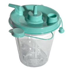 MON862675CS - Sunset Healthcare - Suction Canister 800 cc Leak-free Seal, 10EA/CS