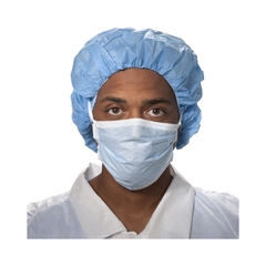 Halyard Surgical Mask Soft Touch II Pleated Tie Closure One Size Fits Most Blue NonSterile Not Rated, 300 EA/CS