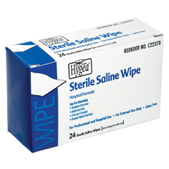 MON144086CS - PDI - Saline Wipe Hygea® Individual Packet Saline 24 per Pack Unscented, 24EA/BX, 24BX/CS