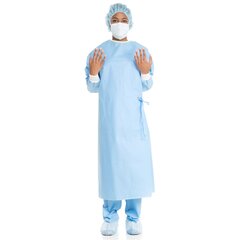 Halyard Non-Reinforced Surgical Gown with Towel ULTRA Small Blue Sterile AAMI Level 3 Disposable, 1/EA