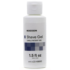 MON535202EA - McKesson - Shaving Gel Medi-Pak 1.5 oz. Screw-Top Bottle