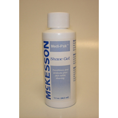 MON535202CS - McKesson - Shaving Gel Medi-Pak® 1.5 oz. Screw-Top Bottle, 96EA/CS