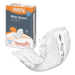 MON1117315BG - PBE - Incontinence Liner Tranquility® Male Guard™ 12.25 Inch Length Heavy Absorbency Peach Mat One Size Fits Most Male Disposable, 52/BG