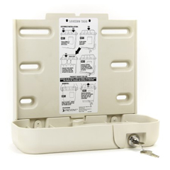 MON1011864CS - McKesson - Prevent® Sharps Collector Bracket Locking Wall Cabinet Plastic