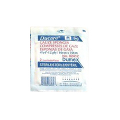 MON645795PK - Derma Sciences - Ducare Gauze Sponge, Cotton, 12-Ply, 4 X 4 Inch Square, Sterile
