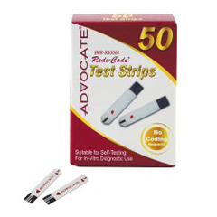 MON847114BX - Advocate - Blood Glucose Test Strip Advocate® Redi-Code+ 50 Test Strips per Box