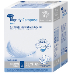 MON974269CS - Hartmann - Incontinent Brief Dignity Compose Tab Closure X-Large Disposable Heavy Absorbency