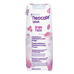 MON1065636CS - Nutricia - Pediatric Oral Supplement Neocate Splash Grape 237 mL Carton Ready to Use