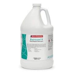 Micro Scientific Industries Dual Enzymatic Instrument Detergent Enzyclean II Liquid Concentrate 1 gal. Jug Spearmint Scent, 4/CS