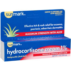 MON549356EA - McKesson - sunmark® Hydrocortisone Itch Relief 1% Strength Cream 1 oz. Tube