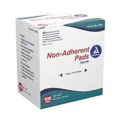 Dynarex Non-Adherent Dressing 2 X 3 Inch, 100EA/BX