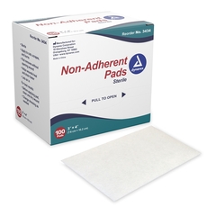 Dynarex Non-Adherent Dressing Sterile, 100 EA/BX