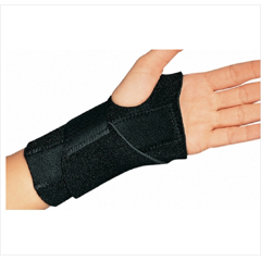MON288083EA - DJO - Wrist Splint Cinch-Lock® Neoprene Left Hand Black One Size Fits Most