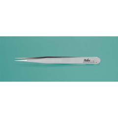 Integra LifeSciences Splinter Forceps Miltex&reg; Swiss-Jeweler 4-3/4 Inch Length Surgical Grade NonMagnetic Stainless Steel NonSterile NonLocking Thumb Handle Straight Narrow Fine Tips